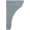 Ekena Millwork 2 1/4"W x 6"D x 10"H Stockport Wood Vintage Decor Bracket, Driftwood Blue BKTWD02X06X10STBU - alternate 3